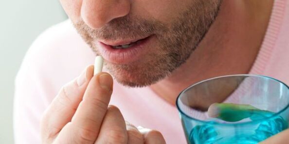 Einnahme von Medikamenten gegen Prostatitis