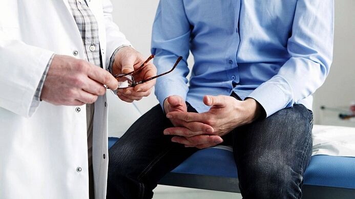 Überweisung an einen Spezialisten für Prostatitis